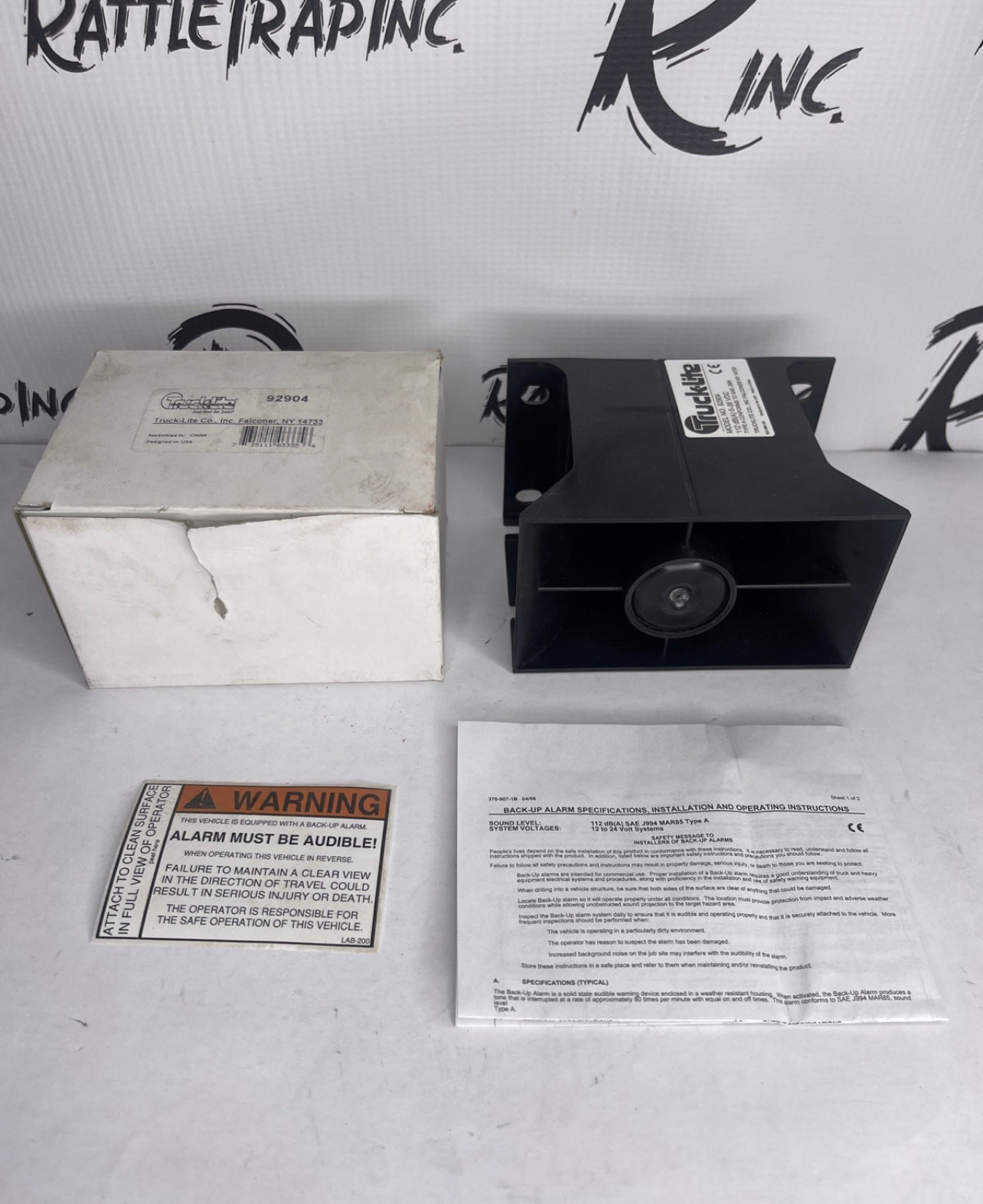 Truck-Lite Back-Up Alarm Part# 92904 “OPEN BOX”, “Stock No: 252”