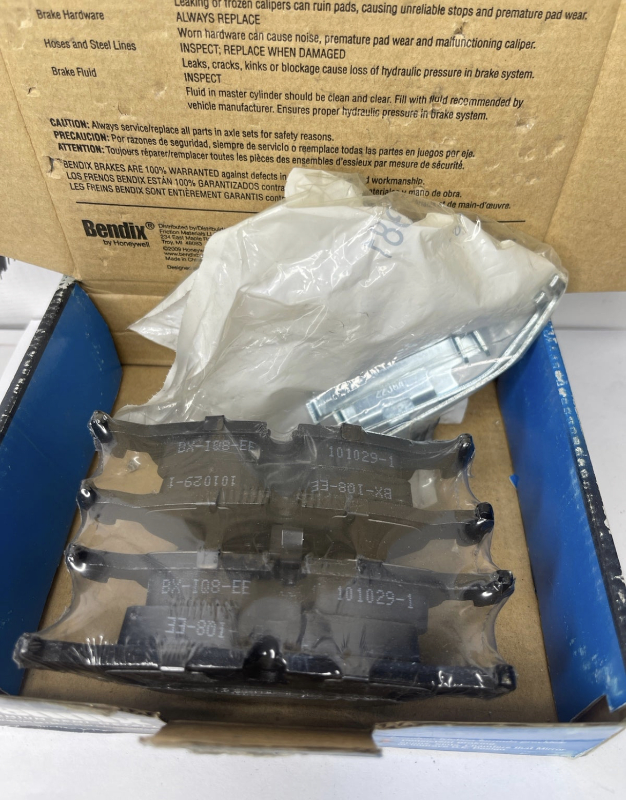 Bendix Ceramic Brake Pads MKD396IQ “NOS”, “Stock No: 226”