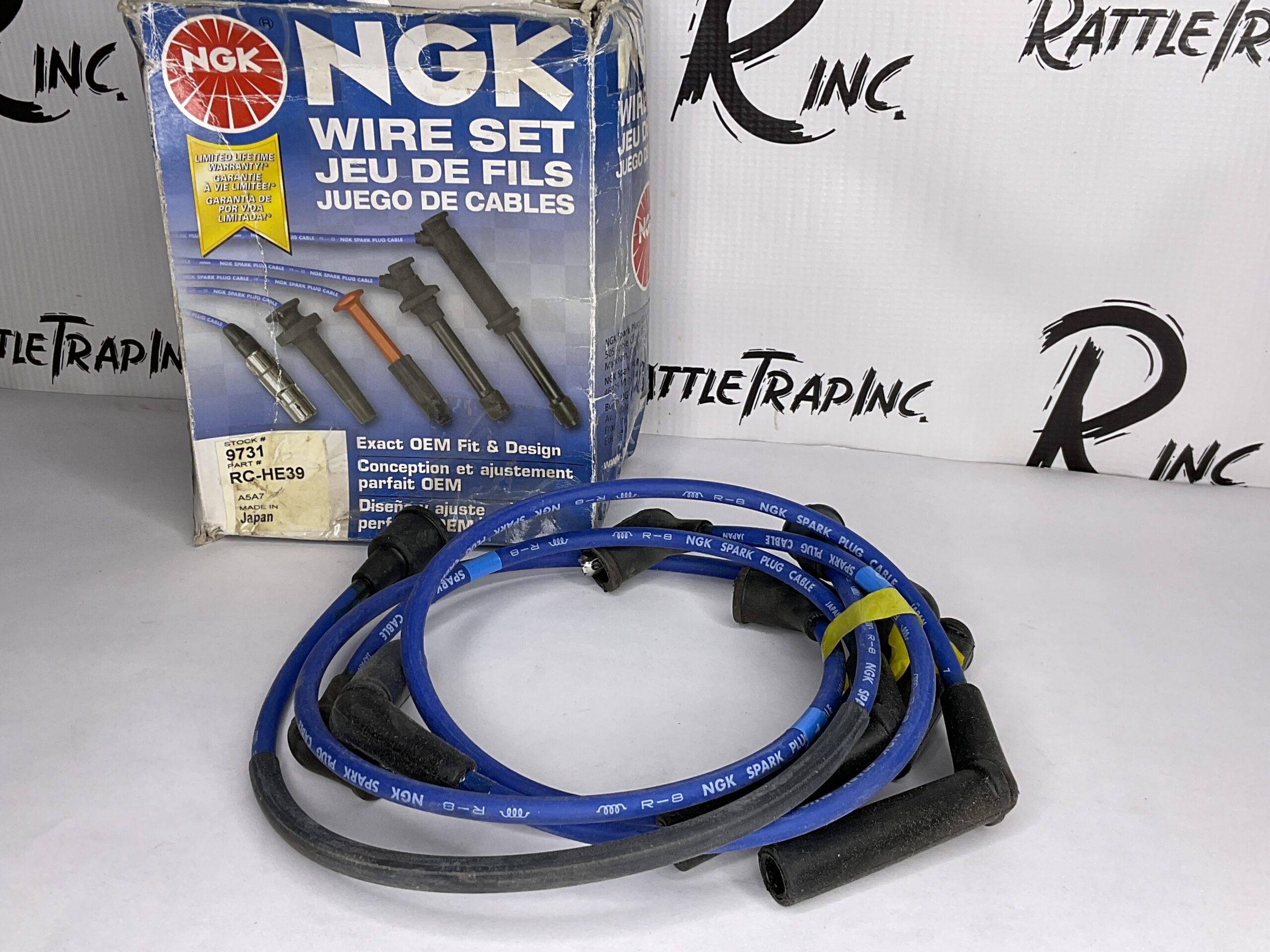 NGK Spark Plug Wire Set 9731 RC-HE39 Honda 4 Cyl Eng. “NOS”, “Stock 238