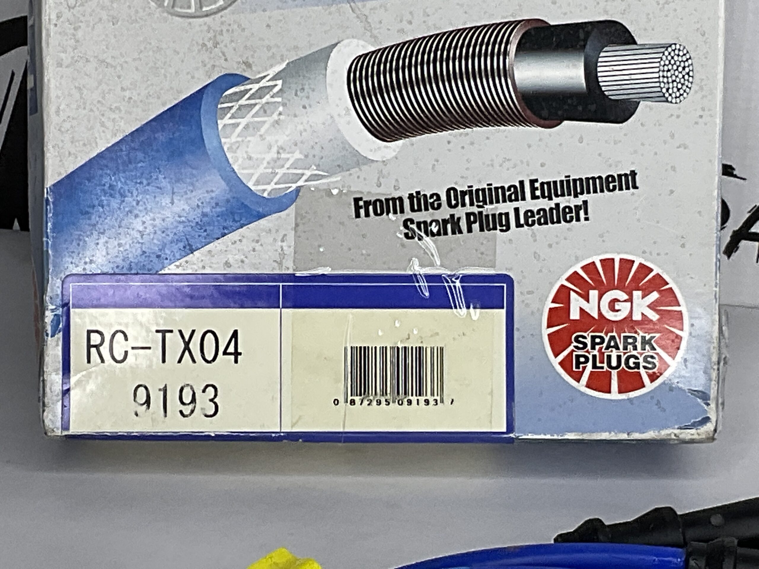 NGK Spark Plug Wire Set RC-TX04, 9193 “NOS”, “Stock No: 24