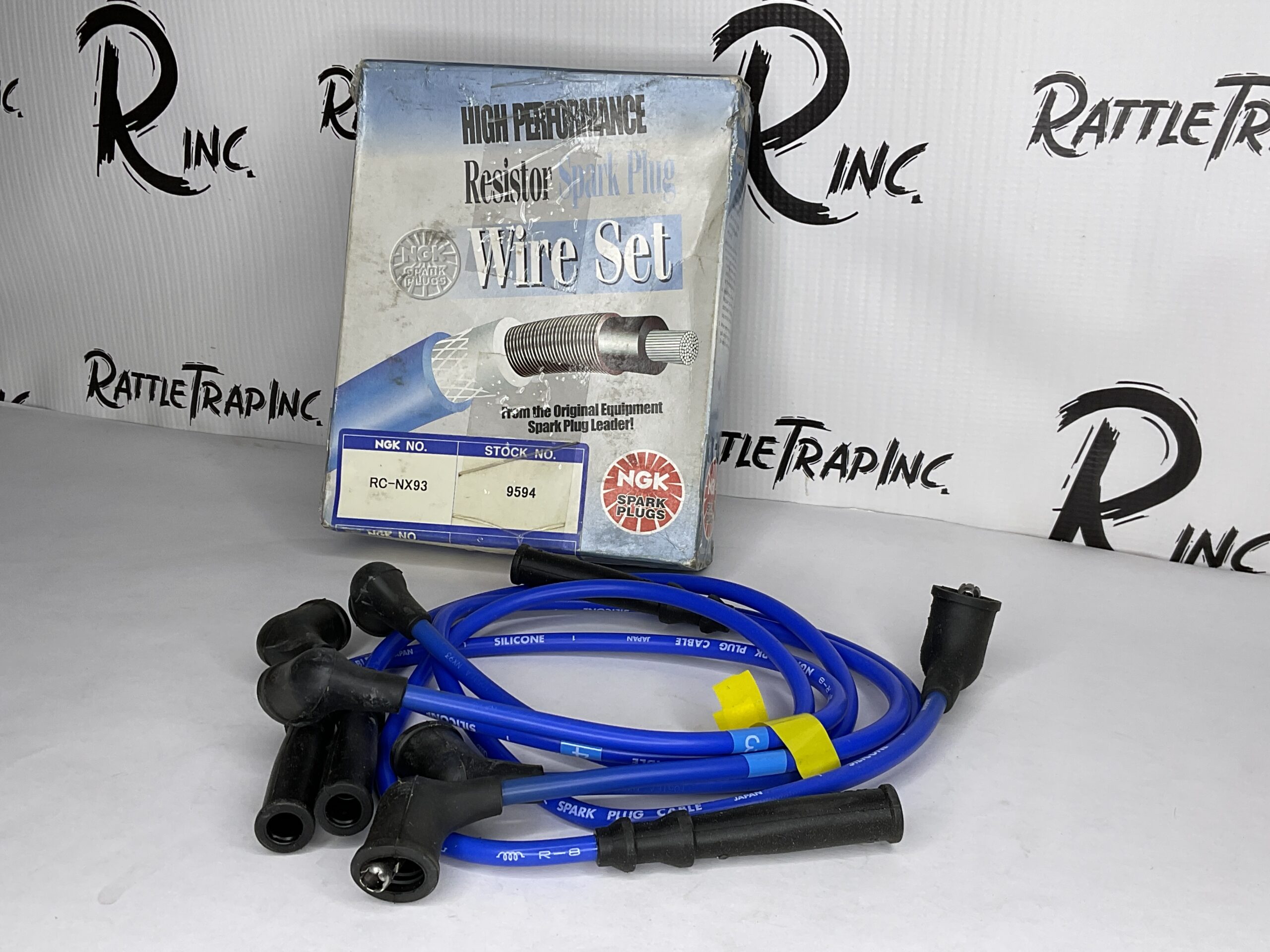 NGK Spark Plug Wire Set Part# RC-NX93, 9594 “NOS”, “Stock No: 242”