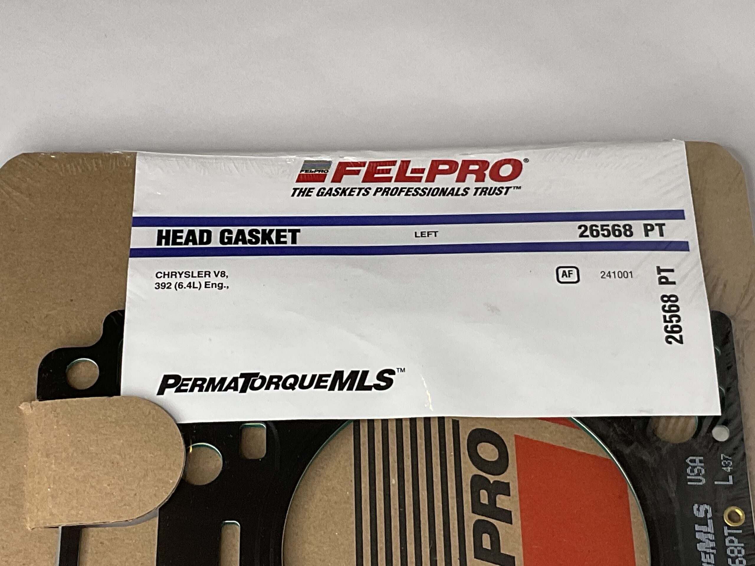 Chrysler V8 392 6.4L Head Gasket Part No: 26568 PT “New, Stock No: 333”