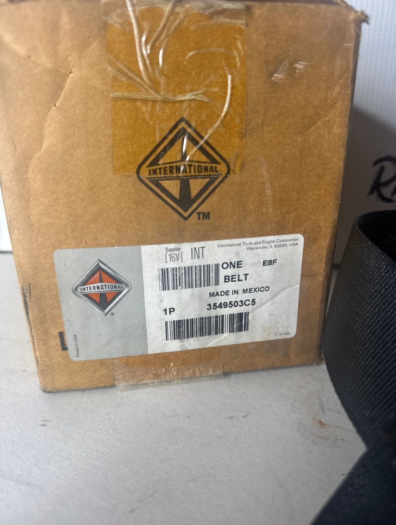 International Seat Belt Part No: 3549503C5 “Stock No: 322”