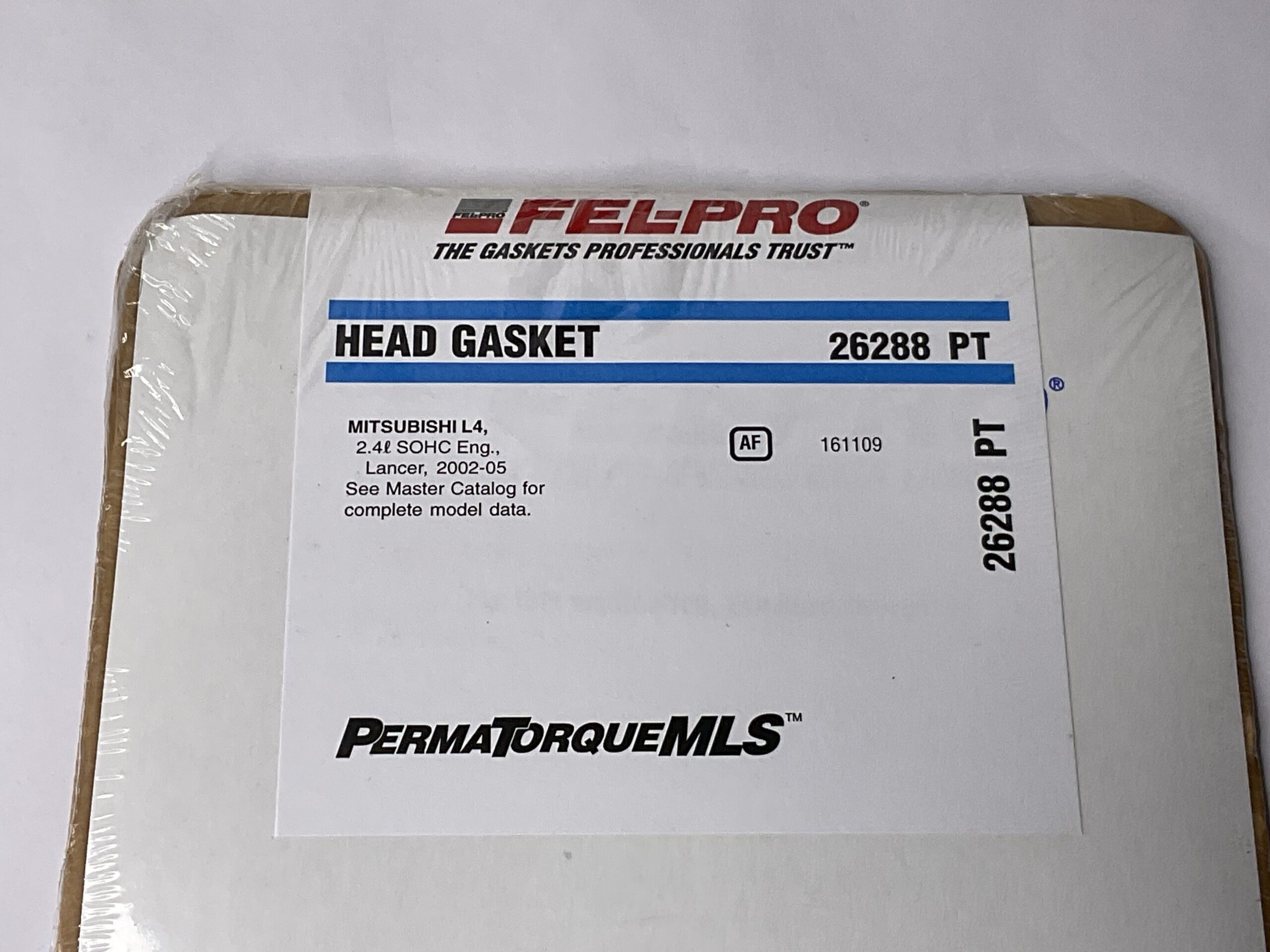 Fel-Pro Head Gasket Mitsubishi L4 2.4L Part No: 26288 PT “New, Stock No: 403”