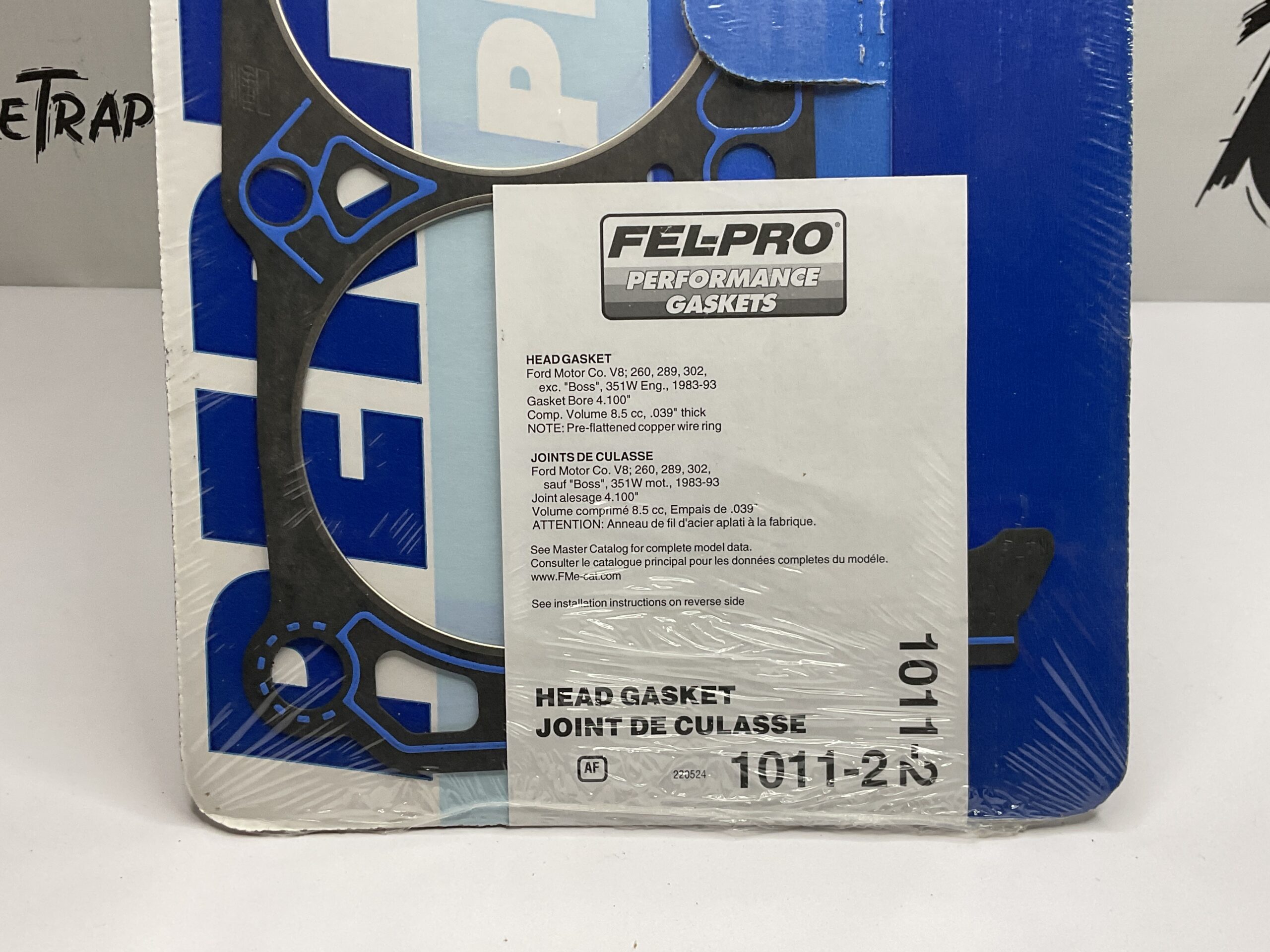 Fel-Pro Head Gasket Ford V8 Part No: 1011-2 “New, Stock No: 484”
