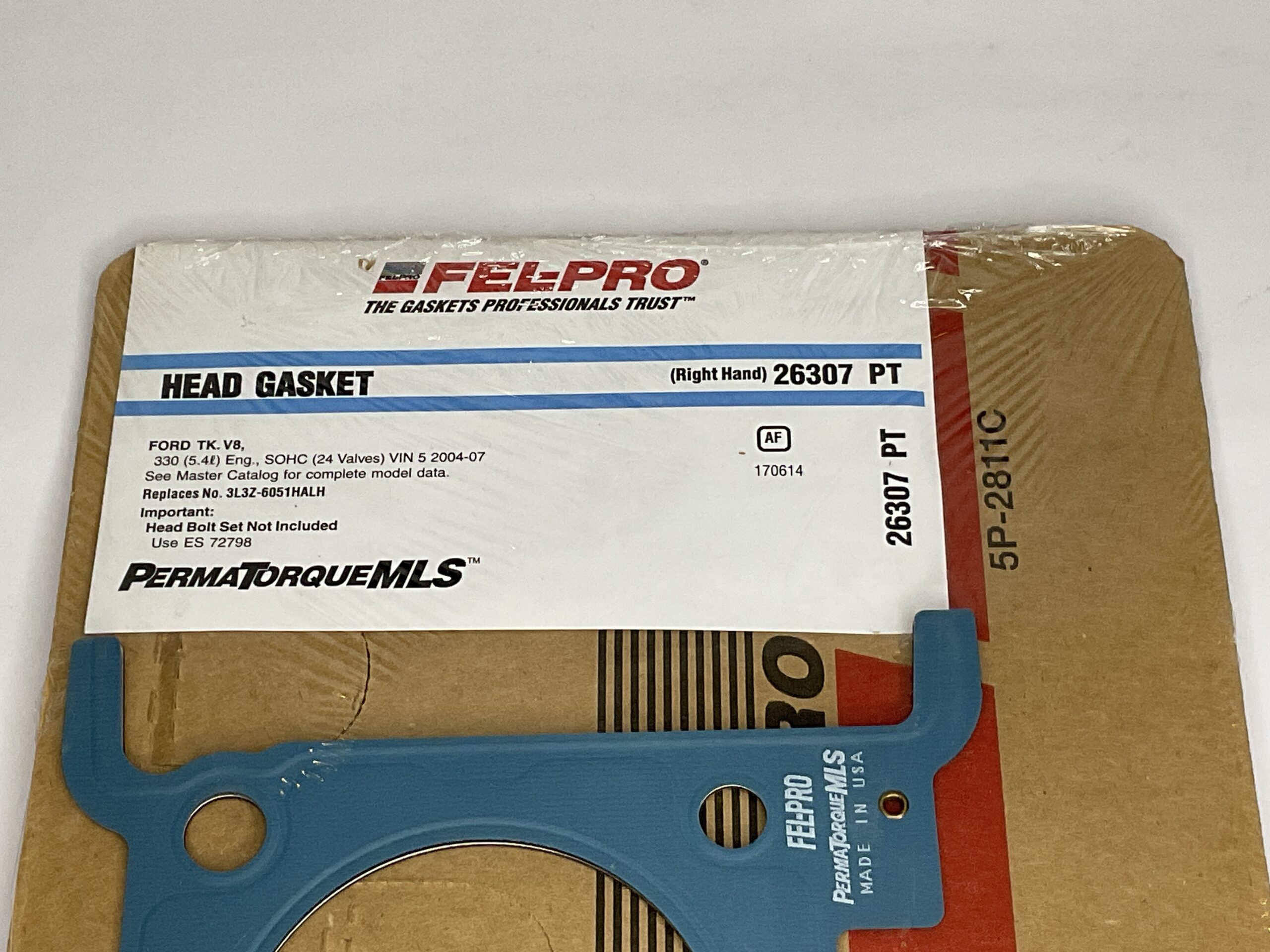 Fel-Pro Head Gasket Ford 5.4L Part No: 26307 PT “New, Stock No: 485”