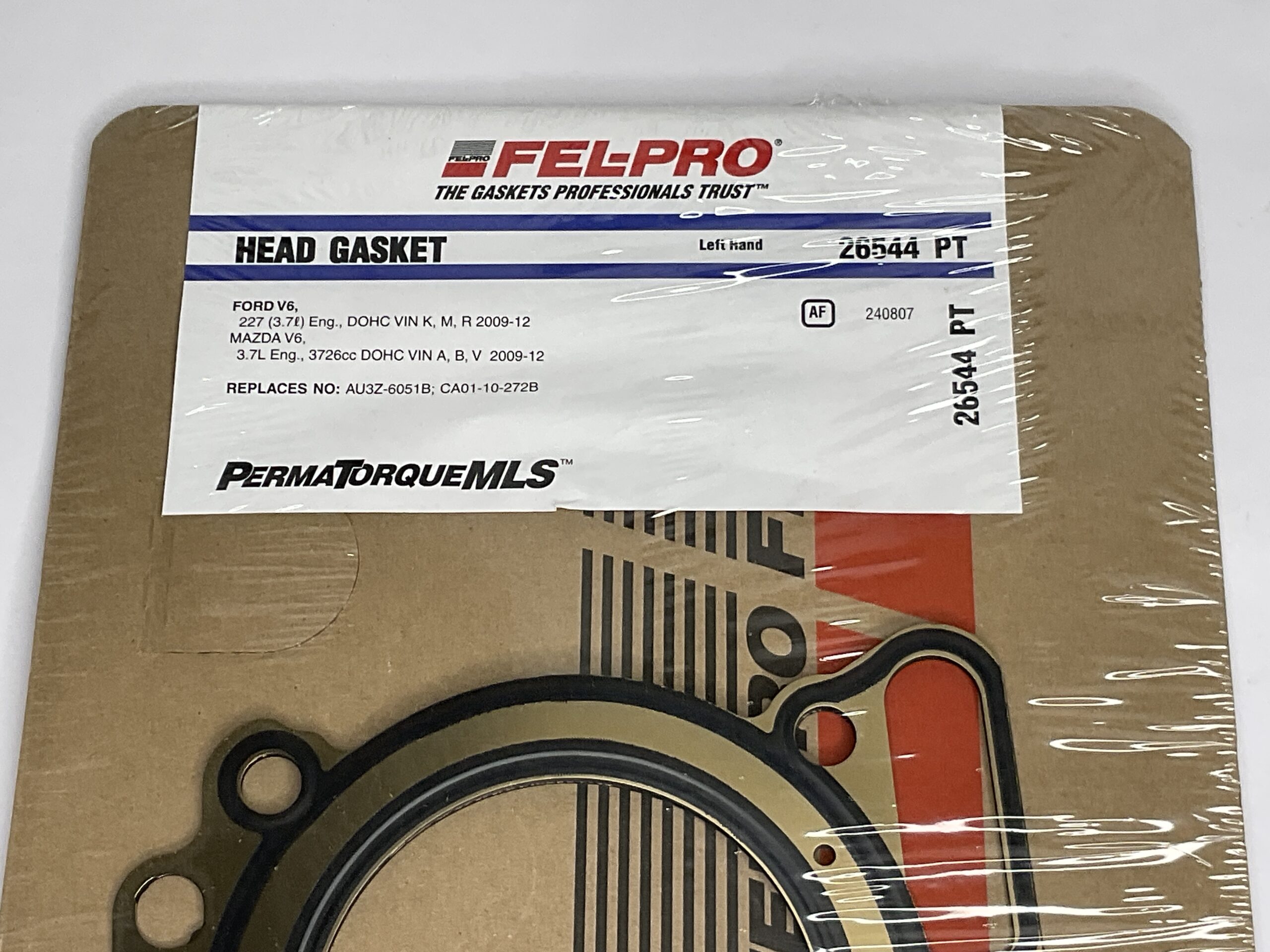 Fel-Pro Head Gasket Ford/Mazda V6 3.7L Part No: 26544 PT “New, Stock No: 497”