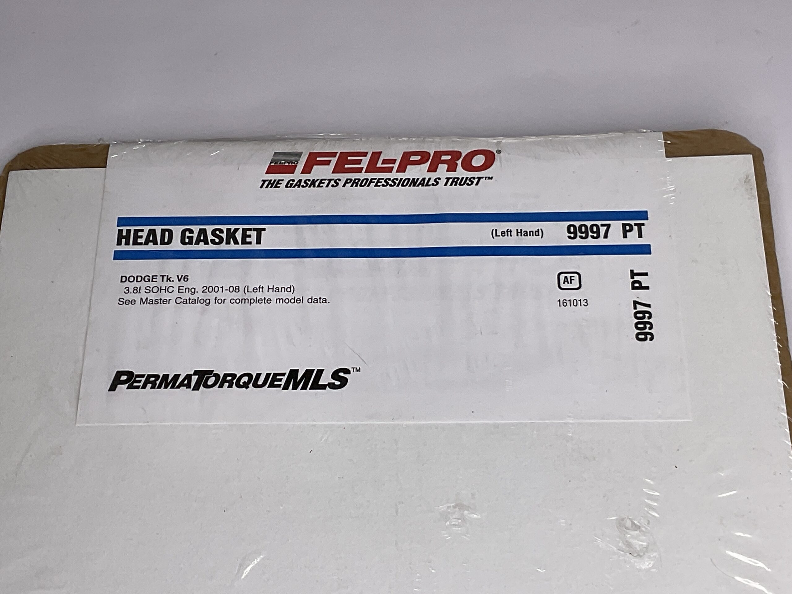 Fel-Pro Head Gasket Dodge 3.8L SOHC (Left Hand) Part No: 9997 “New, Stock No: 498”