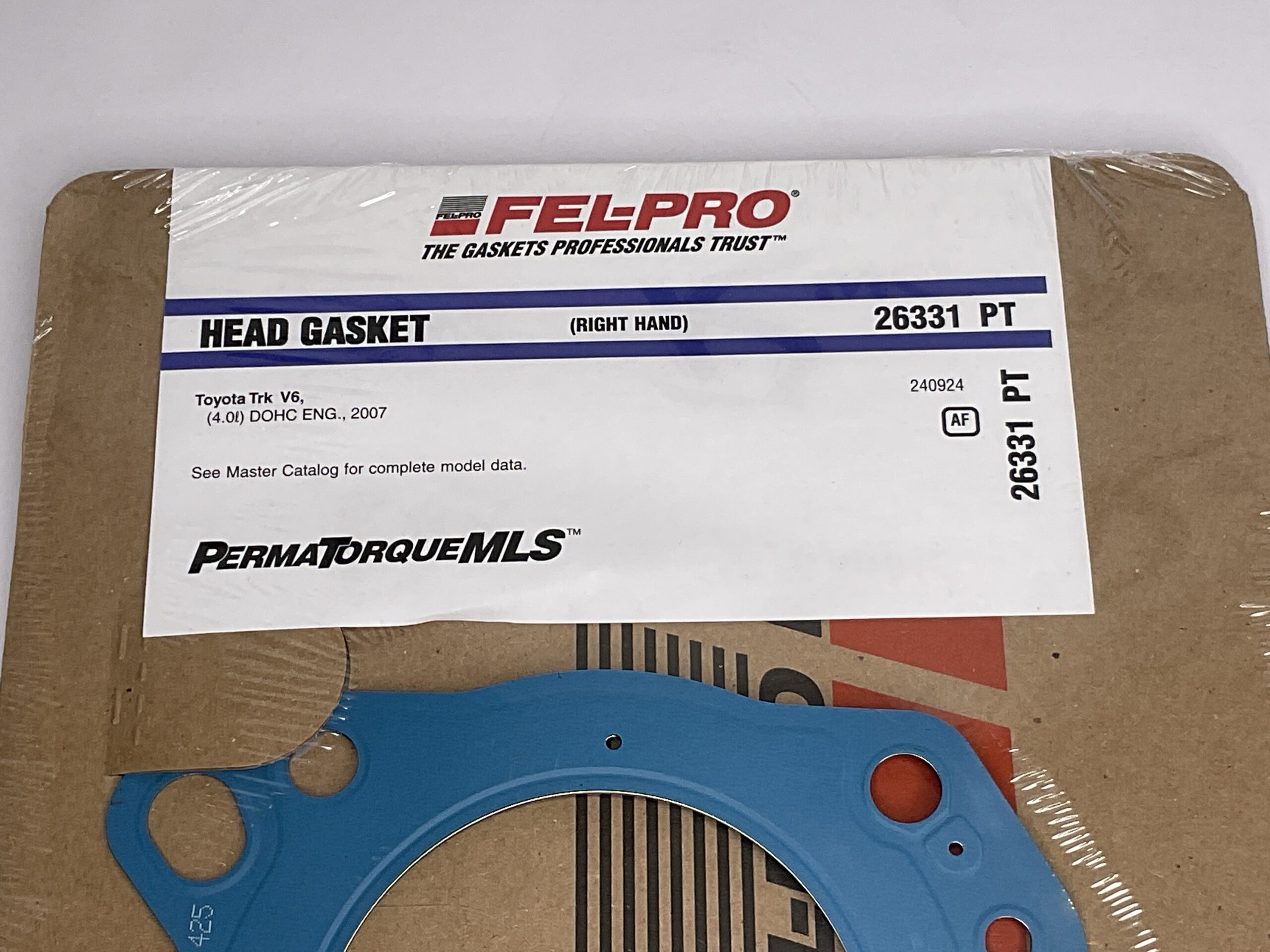 Fel-Pro Head Gasket Toyota 4.0L Part No: 26331 PT “New, Stock No: 431”