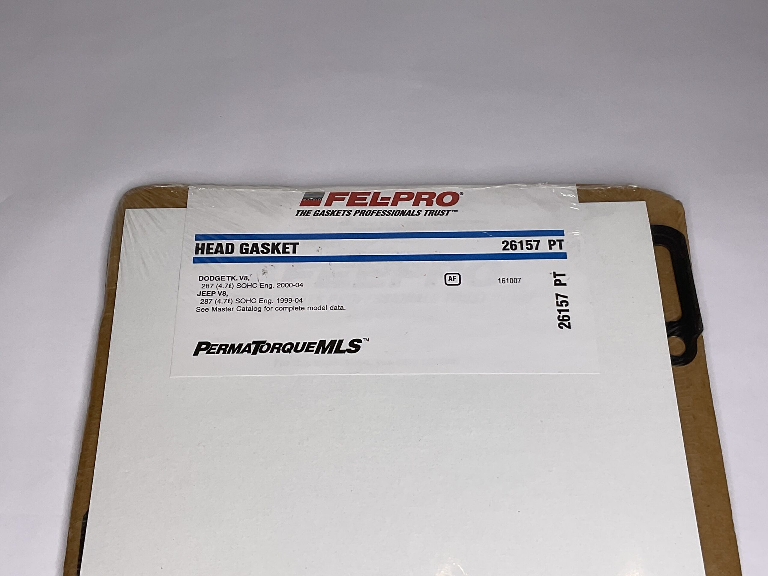 Fel-Pro Head Gasket Dodge/Jeep 4.7L Part No: 26157 PT “New, Stock No: 444”