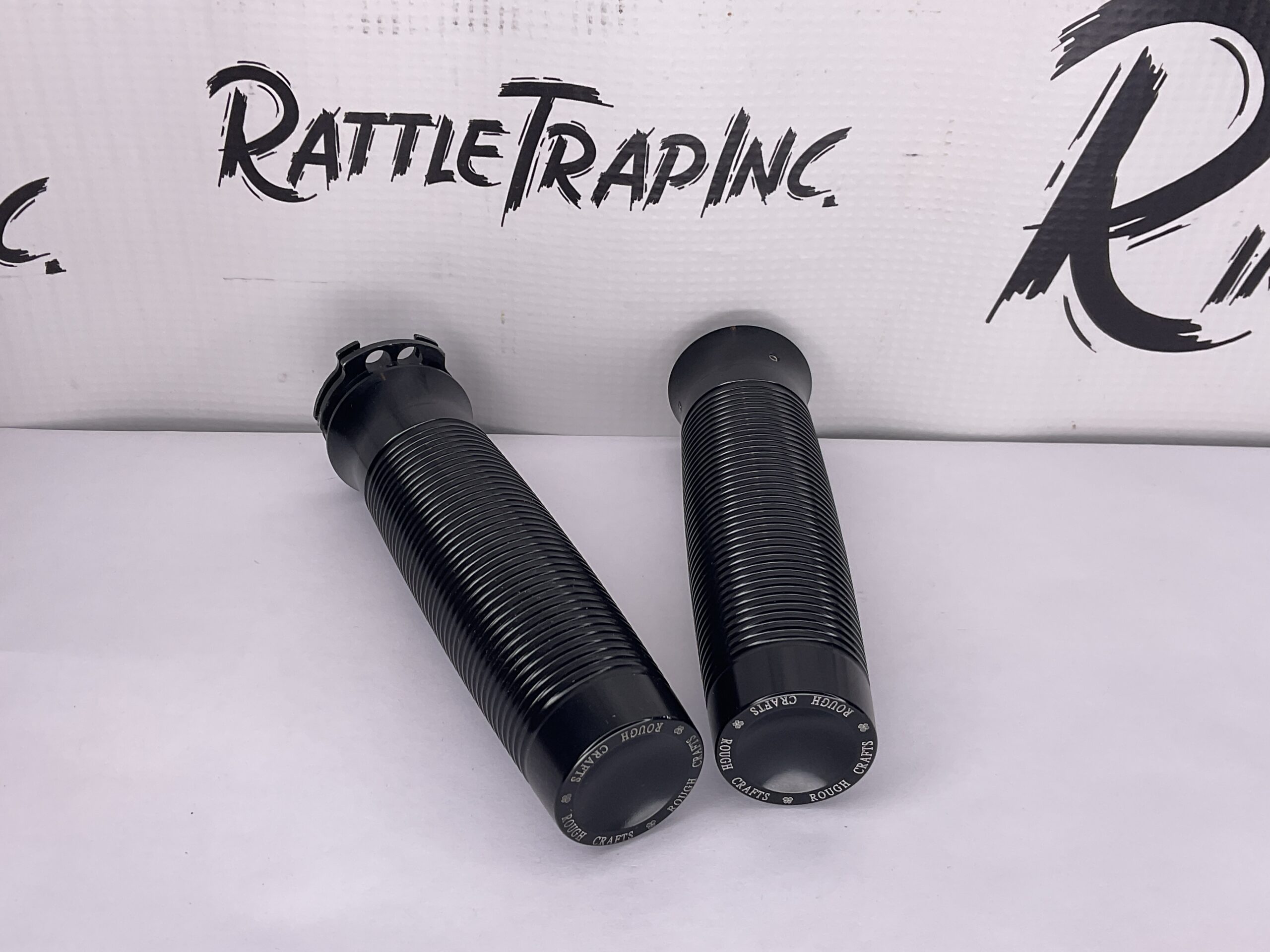 Rough Craft Black Metal Handle Grips Cable Operated “Used, Stock No: 0564”