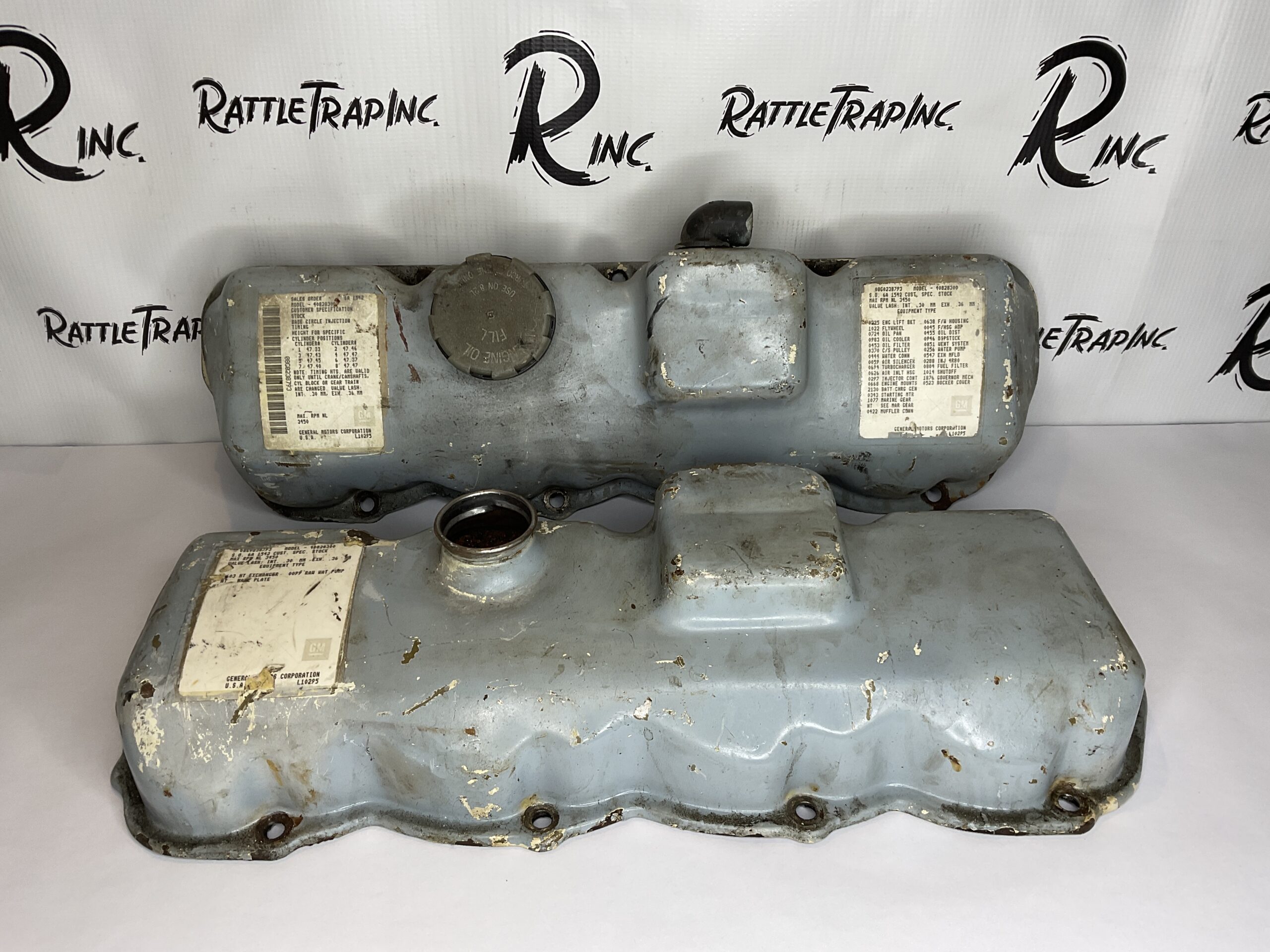 Detroit Diesel 8.2N Valve Covers “Used, Stock No: 0541”