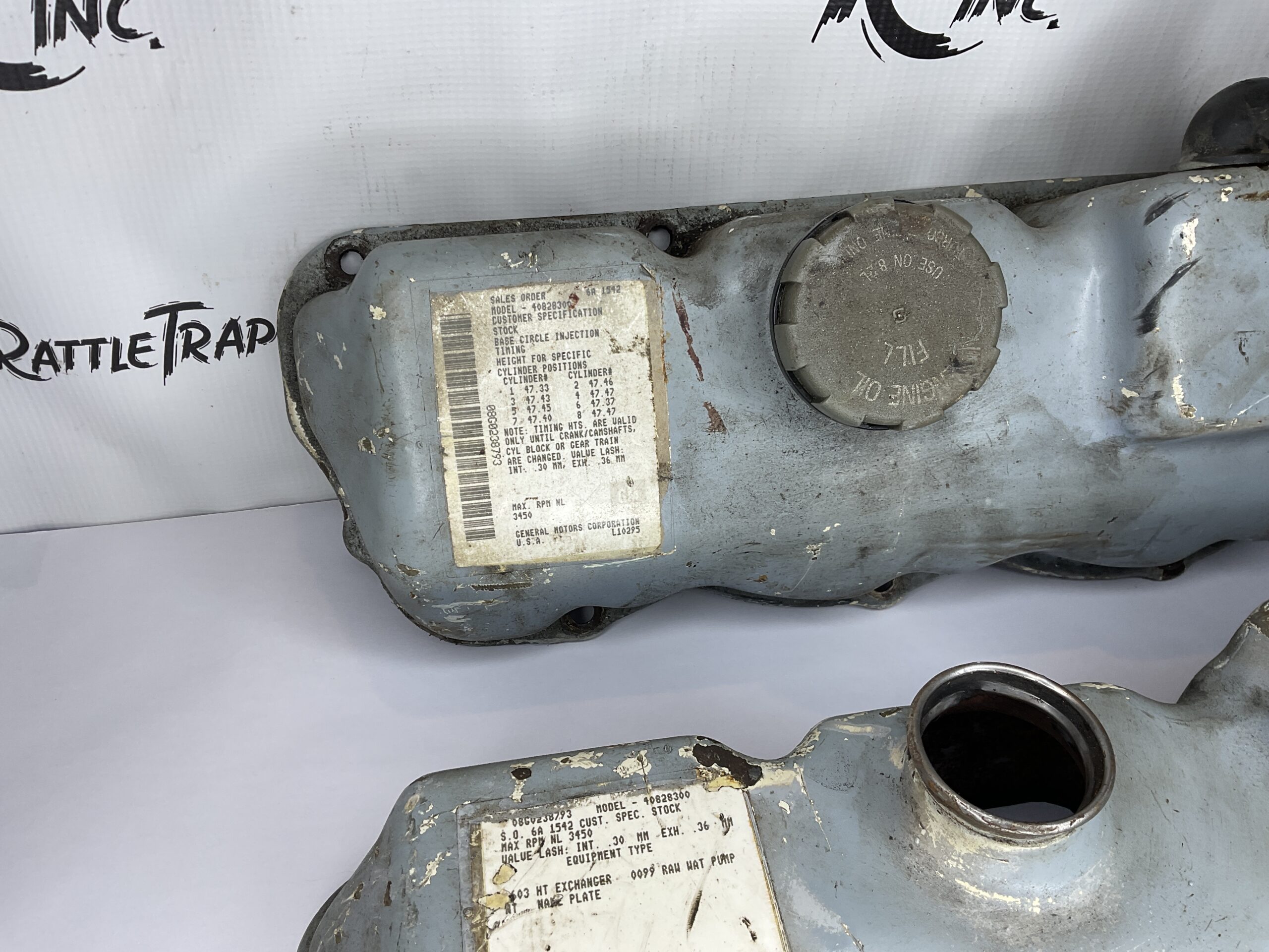 Detroit Diesel 8.2N Valve Covers “Used, Stock No: 0541”