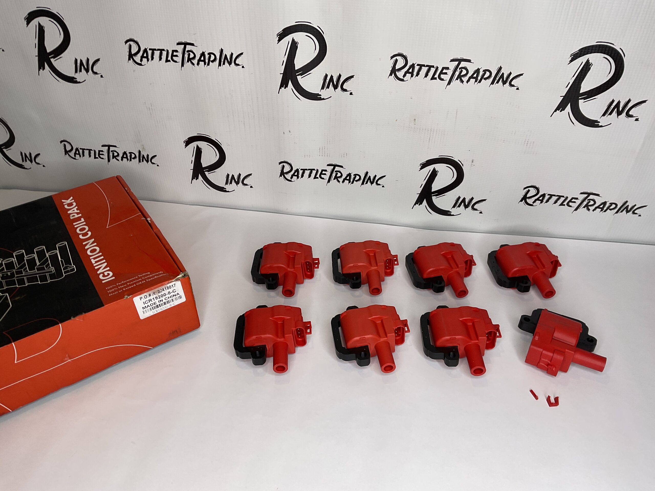 1997-2004 Chevrolet Corvette A Set of 8-Pc Ignition Coil 4-Pin Terminal Oval A-Premium APIC1030 “New Open Box one coil Damaged, Stock No: 0550”