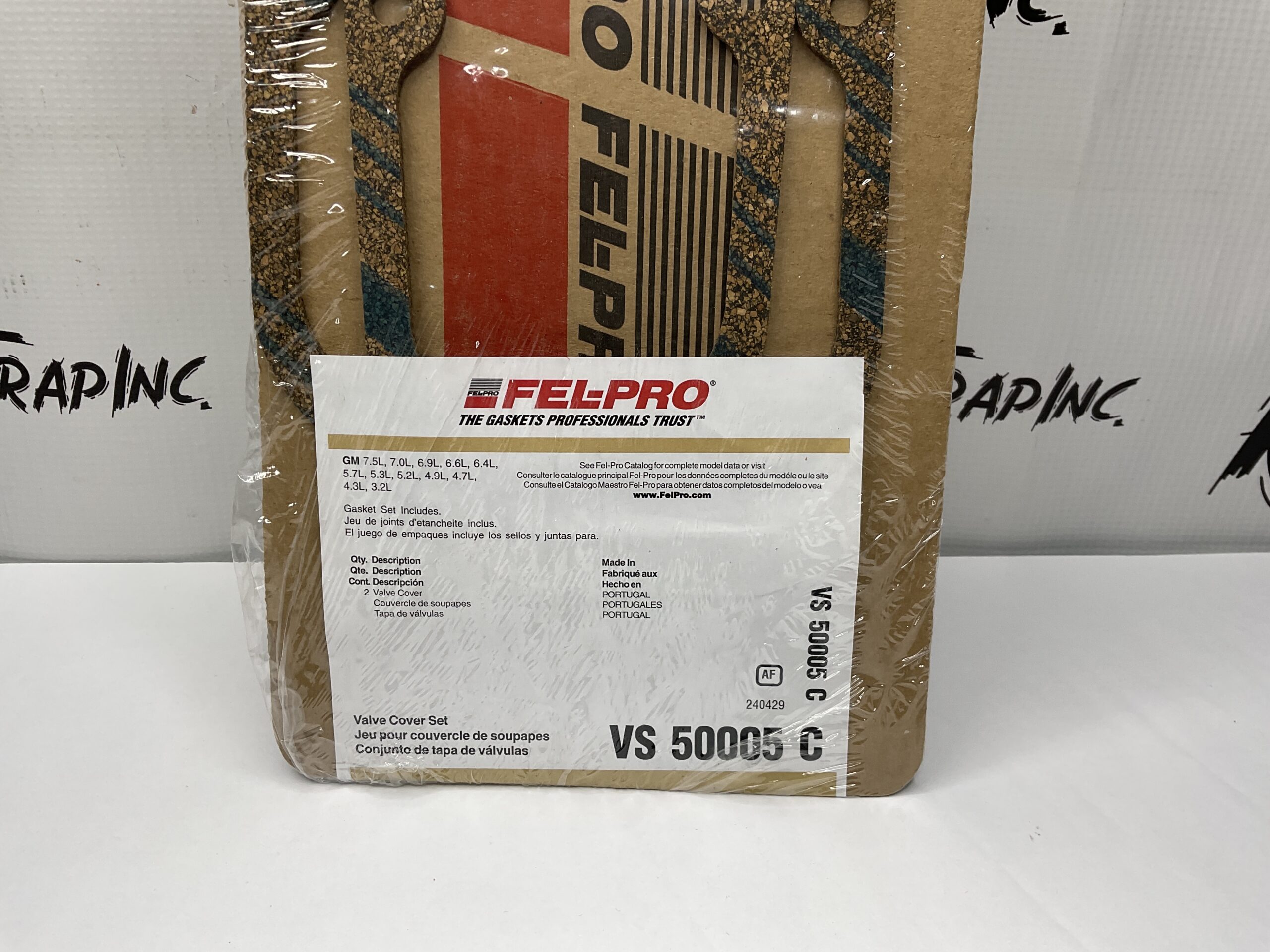 Fel-Pro GM Valve Cover Gaskets 3.2L – 7.5L Part No: VS 50005 C “New, Stock No: 0580”