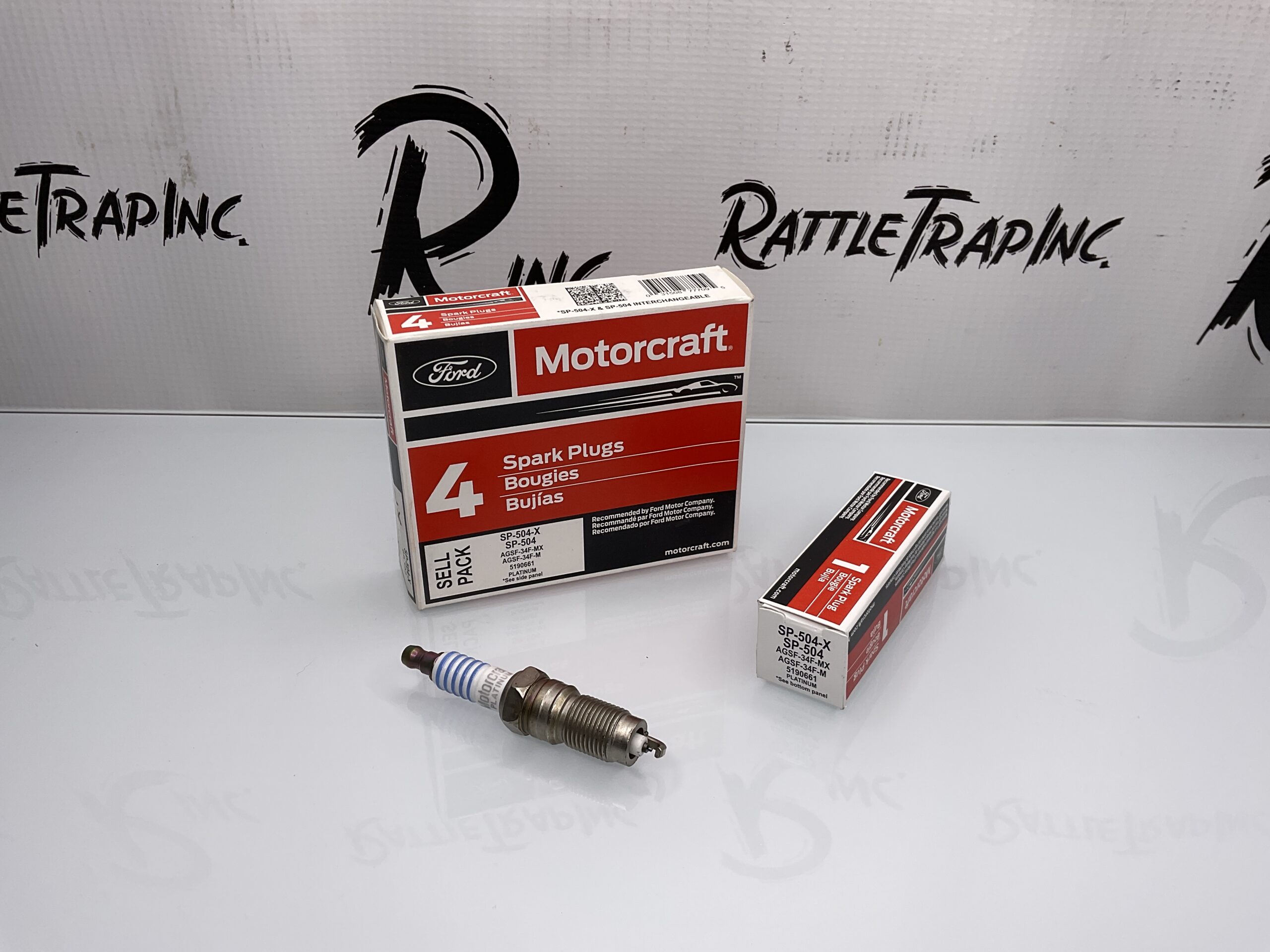 Ford Motorcraft Platinum Spark Plugs Part No: SP-504-X “New, Stock No: 0671”