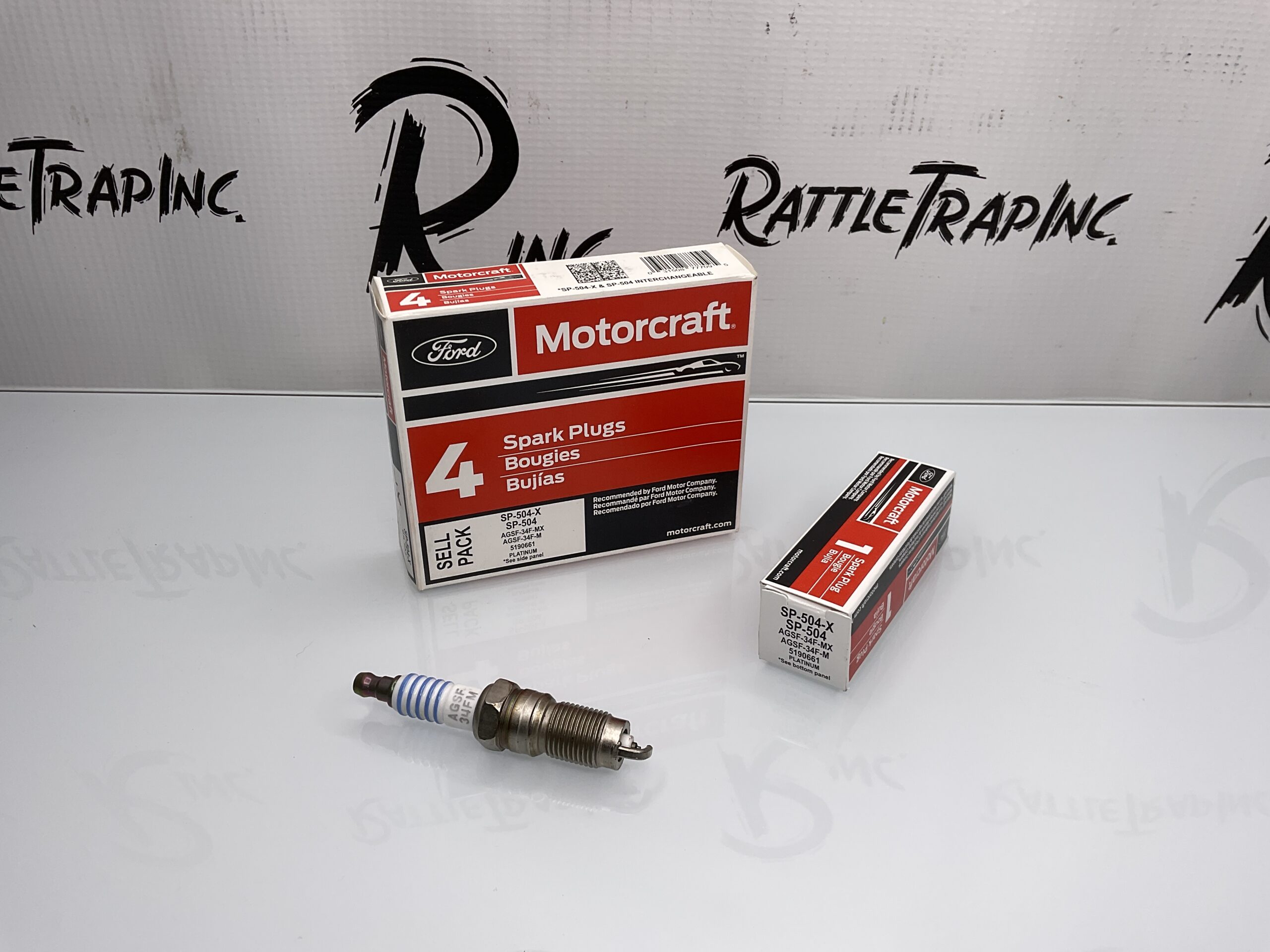 Ford Motorcraft Platinum Spark Plugs Part No: SP-504-X “New, Stock No: 0671”