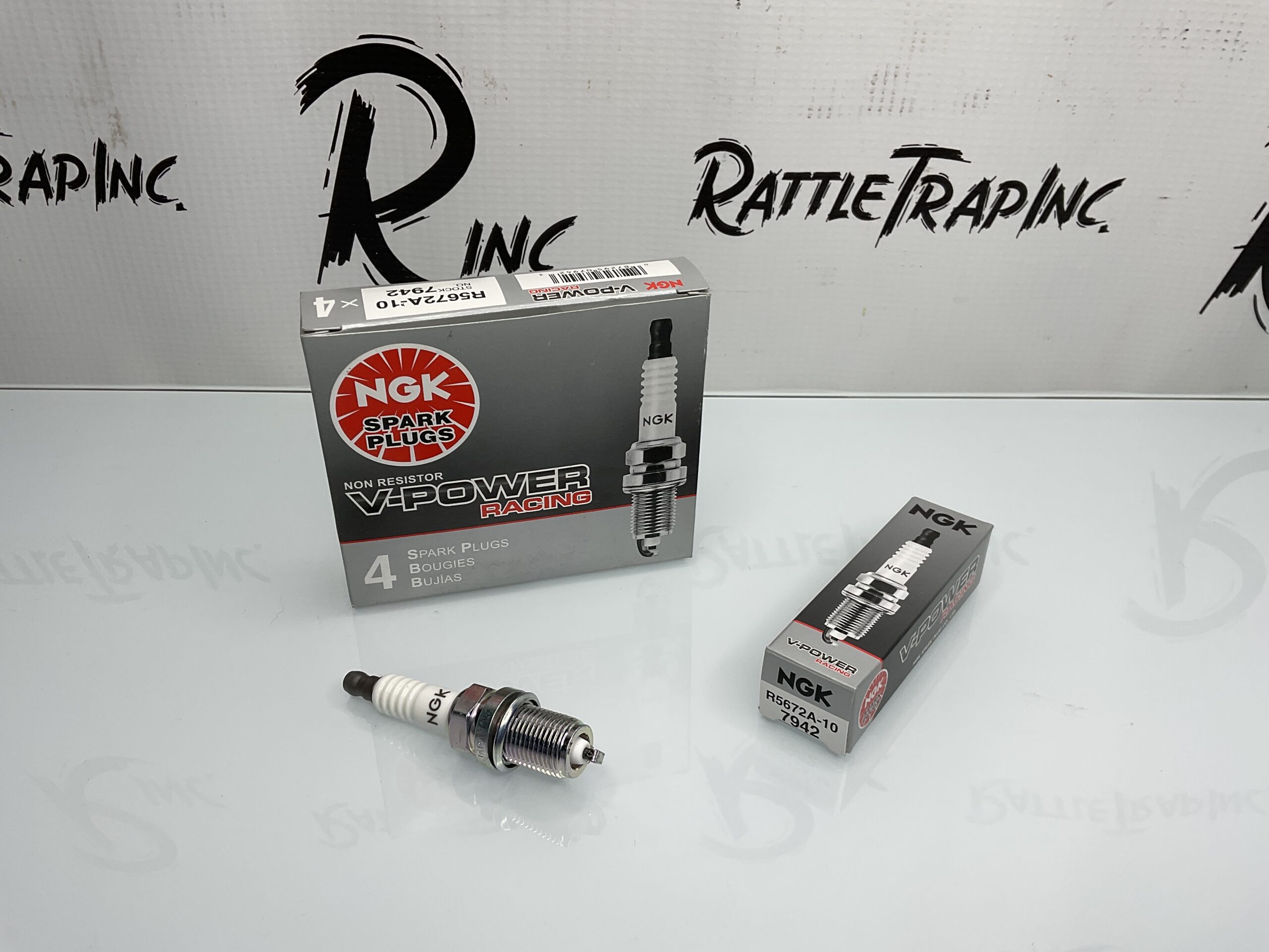 NGK V-Power Spark Plug Part No: R5672-10, 7942 “New, Stock No: 0686”