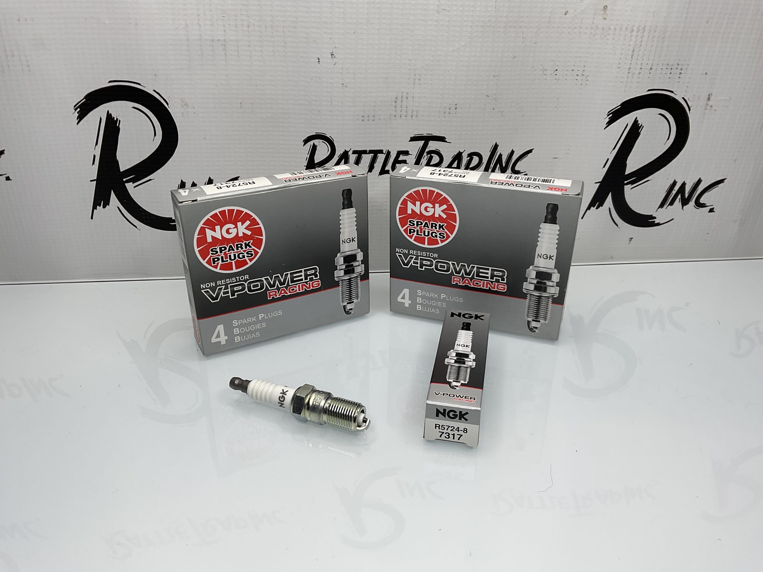 NGK V-Power Racing Spark Plug Part No: R5724-8, 7317 “New, Stock No: 0706”