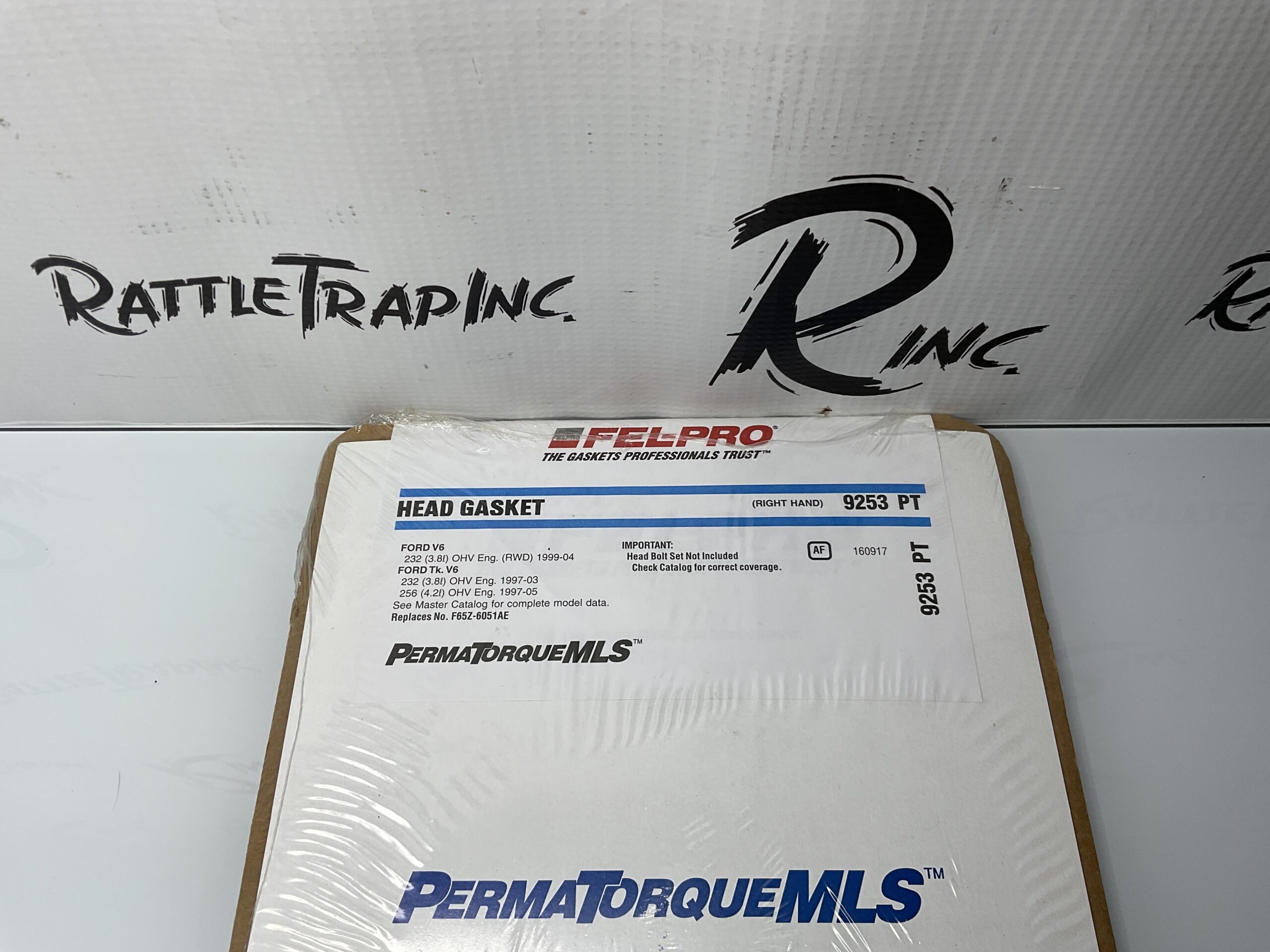 Fel-Pro Ford V6 3.8L, 4.2L Head Gasket Part No: 9253 PT (New, Stock No: 0752)