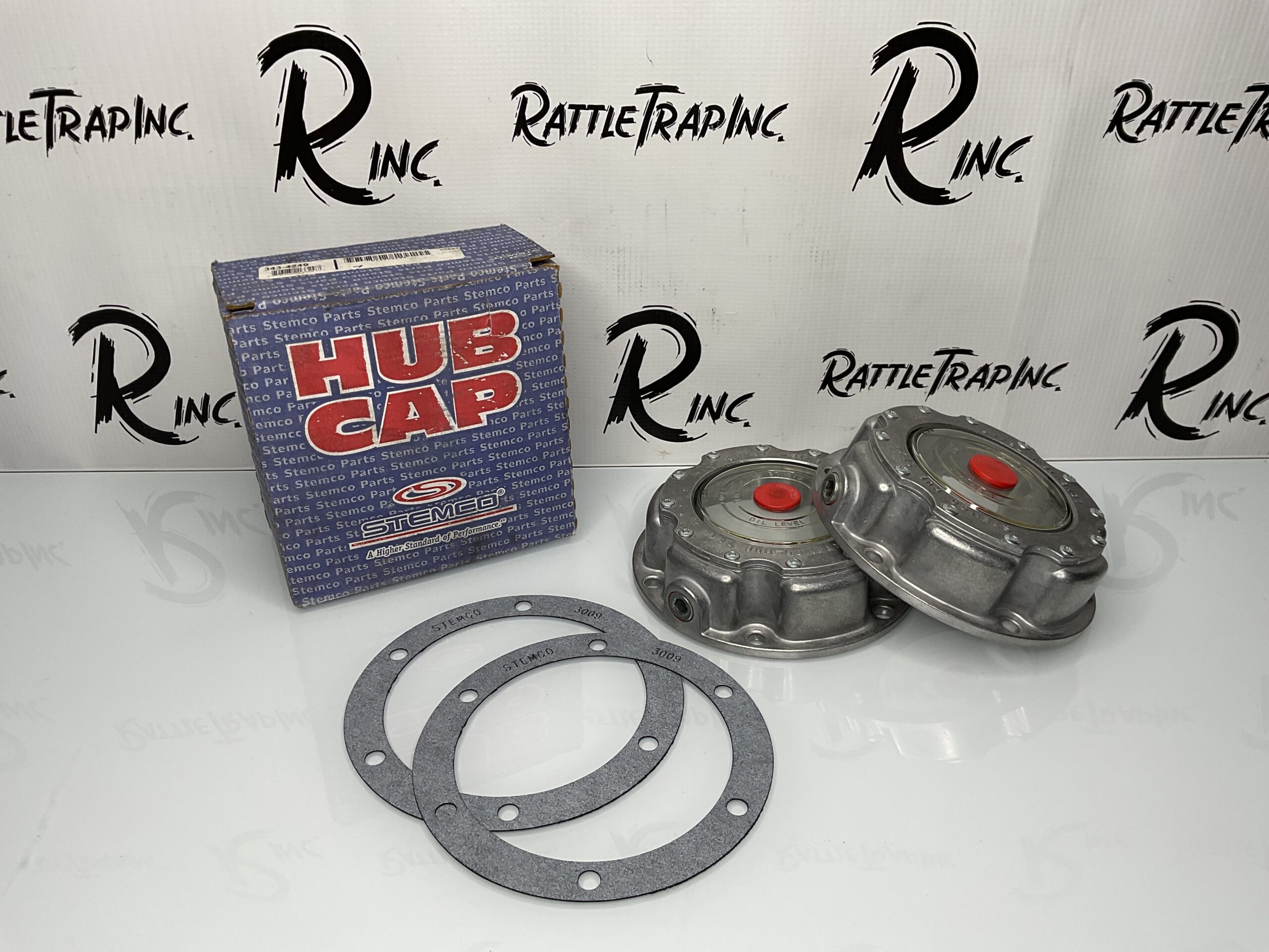 Stemco Traditional Hub Caps Mounting Gaskets Included QTY 2 Part No: 343-4249 (New Open Box, Stock No: 0799
