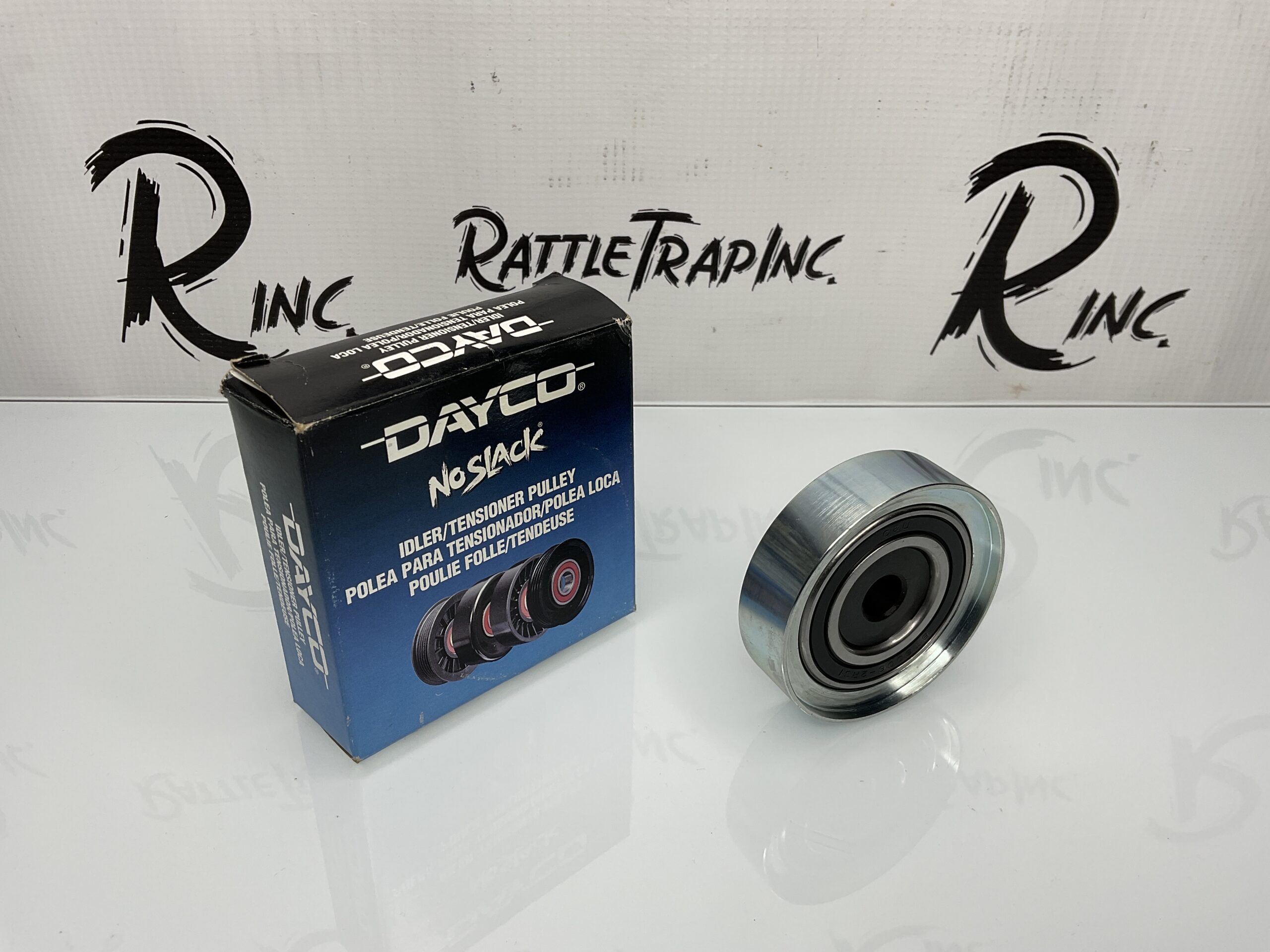 Dayco Accessory Drive Belt Idler Pulley Chevrolet, Geo, Pontiac, and Suzuki vehicles (1995–2001) Part No: 90508 (New, Stock No: 802)