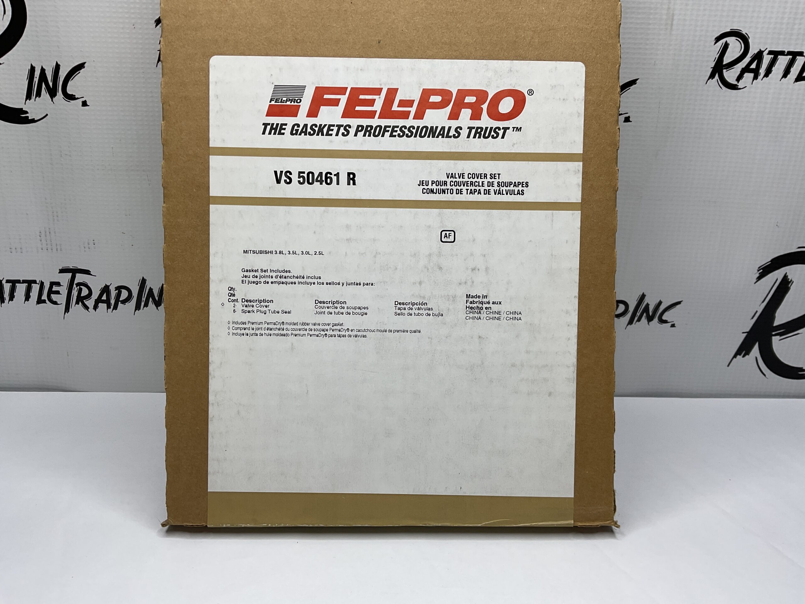 Fel-Pro Valve Cover Gasket Set Mitsubishi 3.8L, 3.5L 3.0L, 2.5L Part No: VS 50461 R “New, Stock No: 0579”