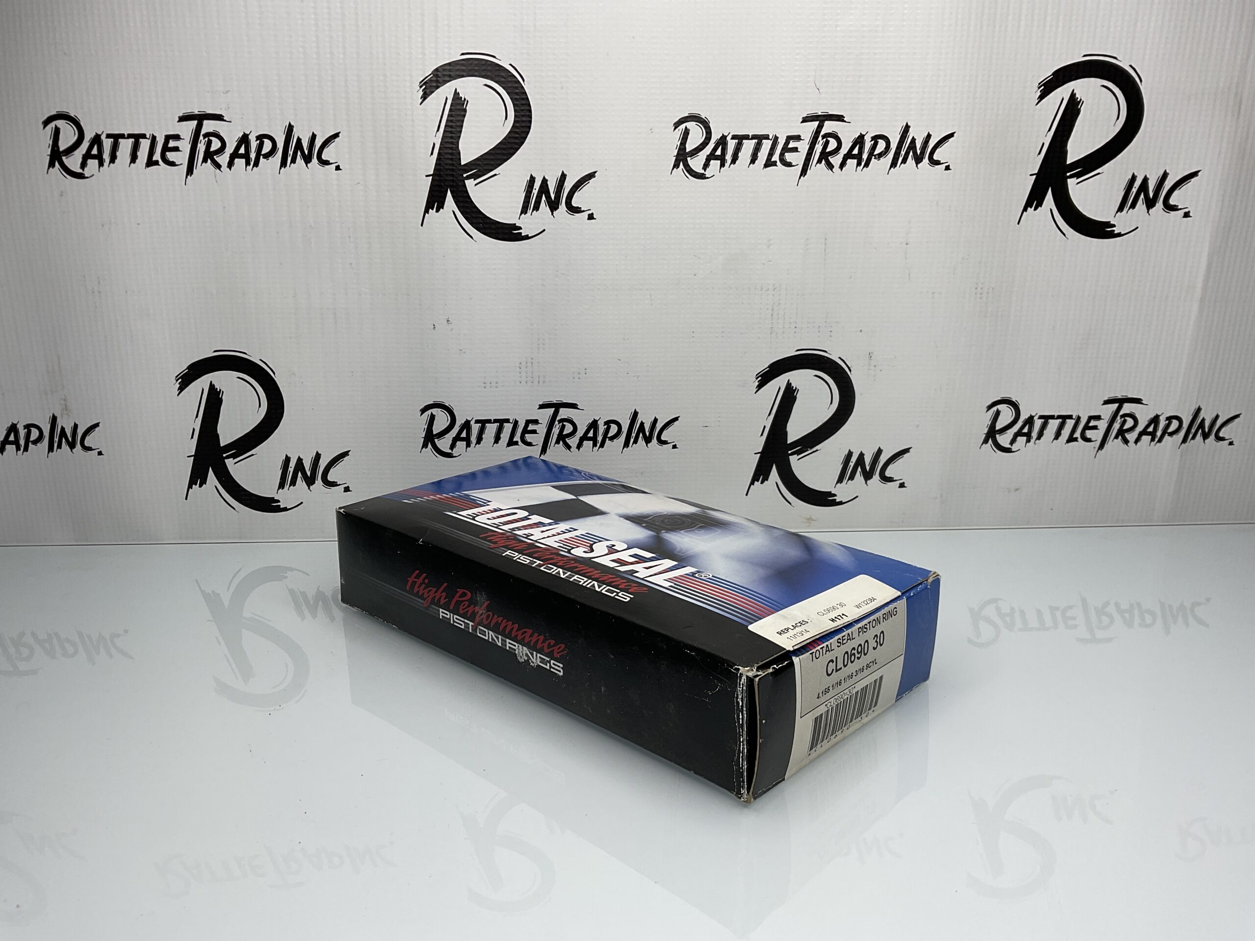 TOTAL SEAL PISTON RING SET 4.155 CLAIMER Part No: CL0690 30 (NOS Open Box, Stock No: 0822)