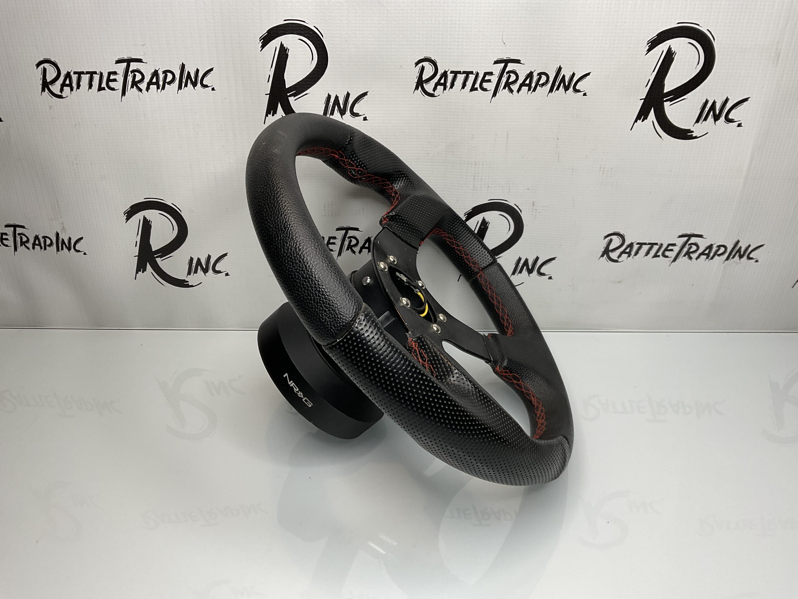 NRG Innovations Steering Wheel and Quick Release (Used, Stock No: 0834)