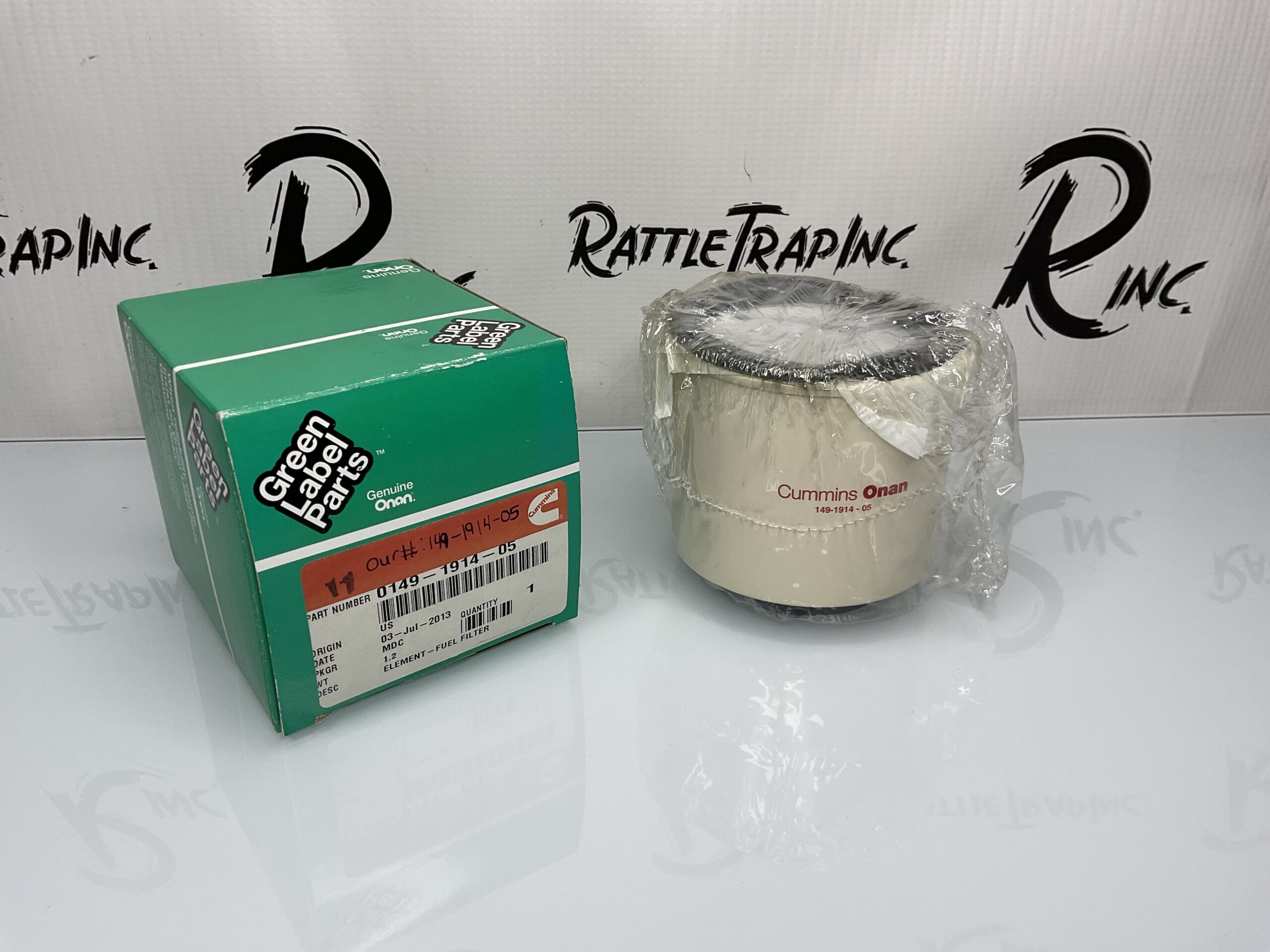 Cummins Onan Fuel Filter Element Part No: 0149-1914-05 (New, Stock No: 0842)