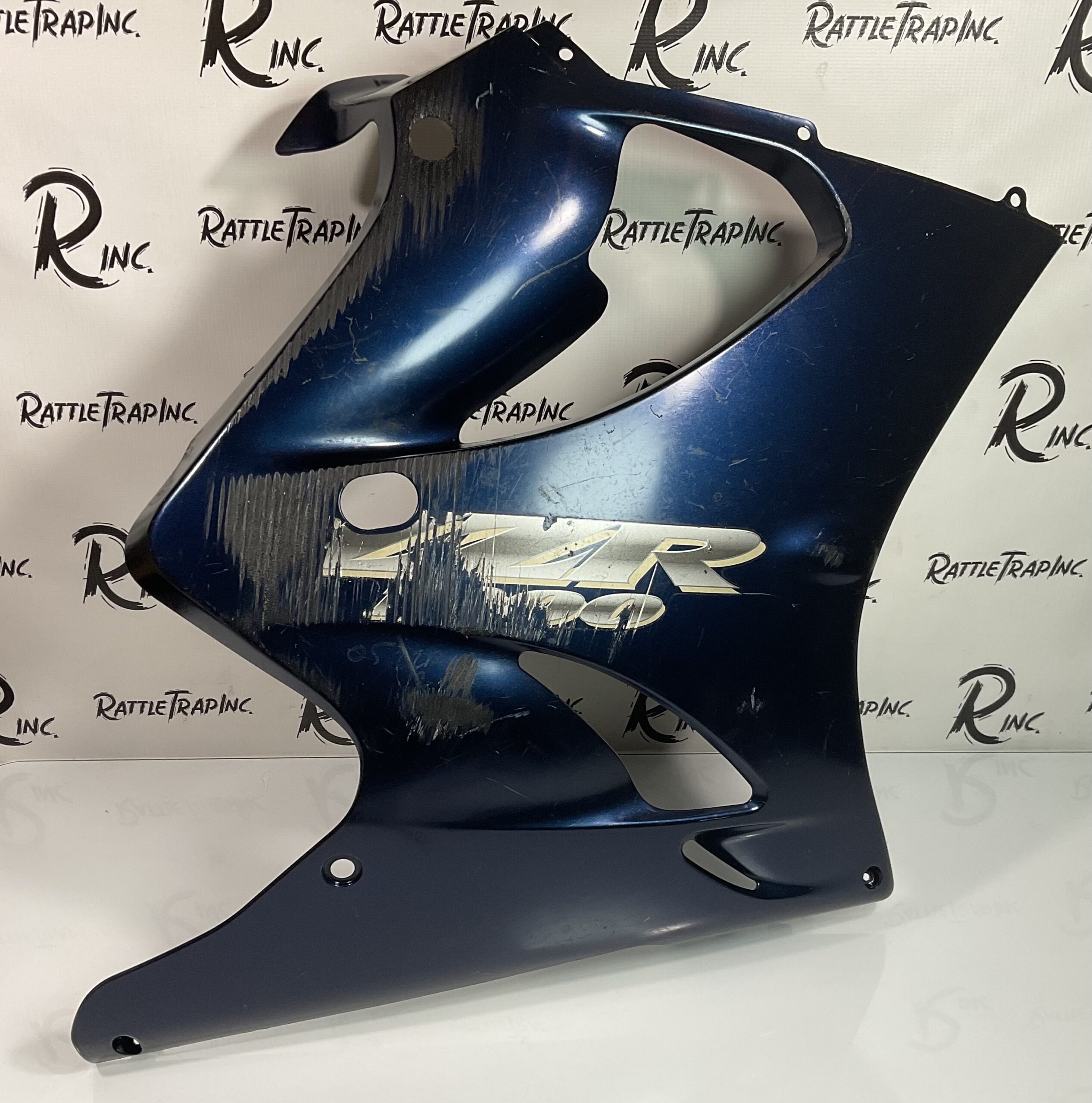 Kawasaki ZZR 1200 ZX1200 Right Side Fairing Blue 55028-0001 (Used, Stock No: 0909)