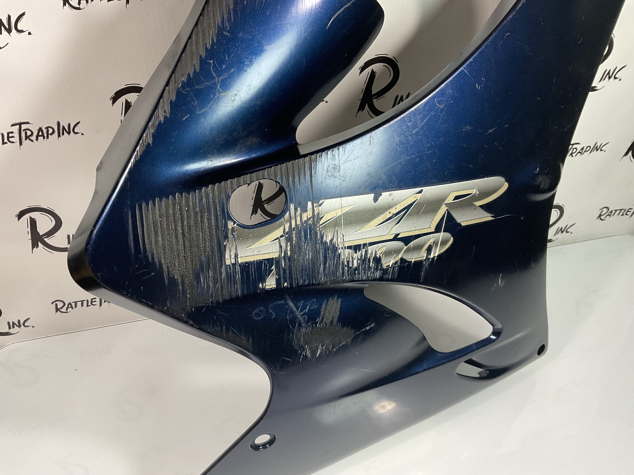 Kawasaki ZZR 1200 ZX1200 Right Side Fairing Blue 55028-0001 (Used, Stock No: 0909)