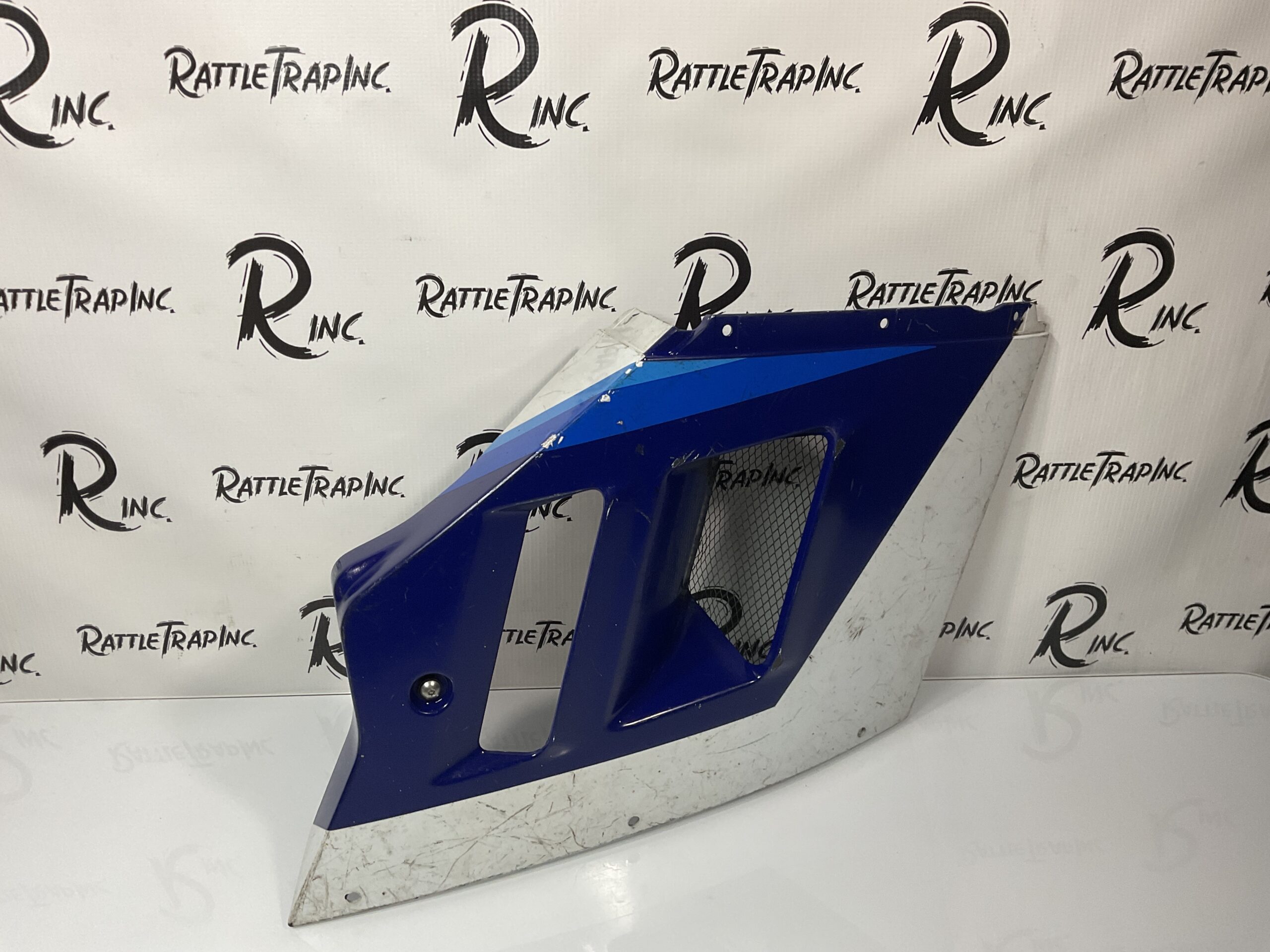 Suzuki OEM 1991 – 92 GSXR 1100 Right Mid Cowling Blue/White (Used, Stock No: 0906)