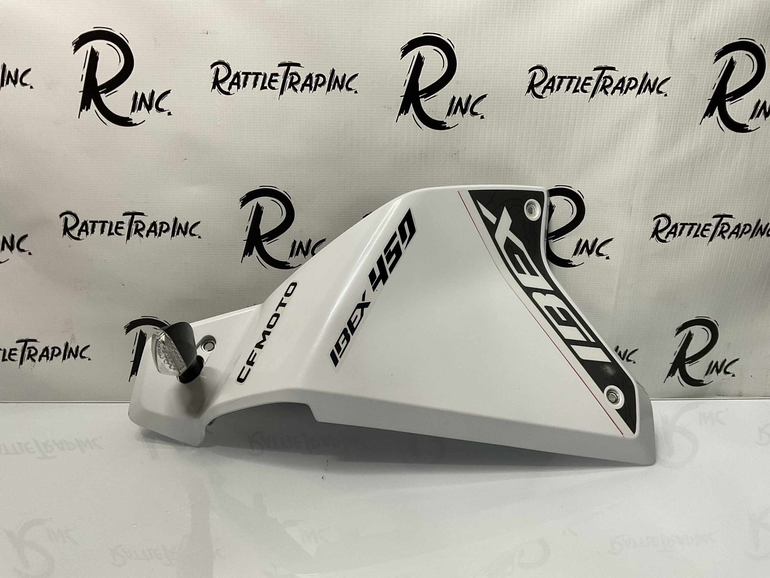 2025 CF Moto IBex 450 Front Left Radiator Fairing Part No: 6AQV-040501-6000(Used, Stock No: 0895)