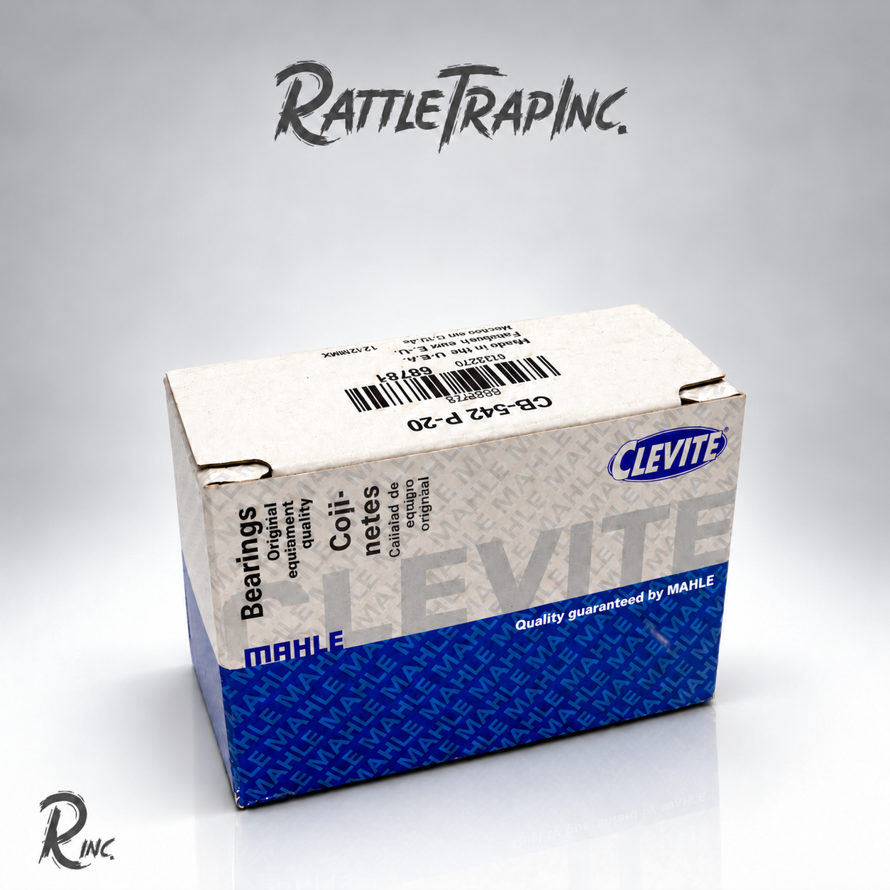 Clevite CB-542P-20 Rod Bearings .020 Undersize Lot of 8 – 2 Sets of 4 (New, Stock No: 1018-B0)
