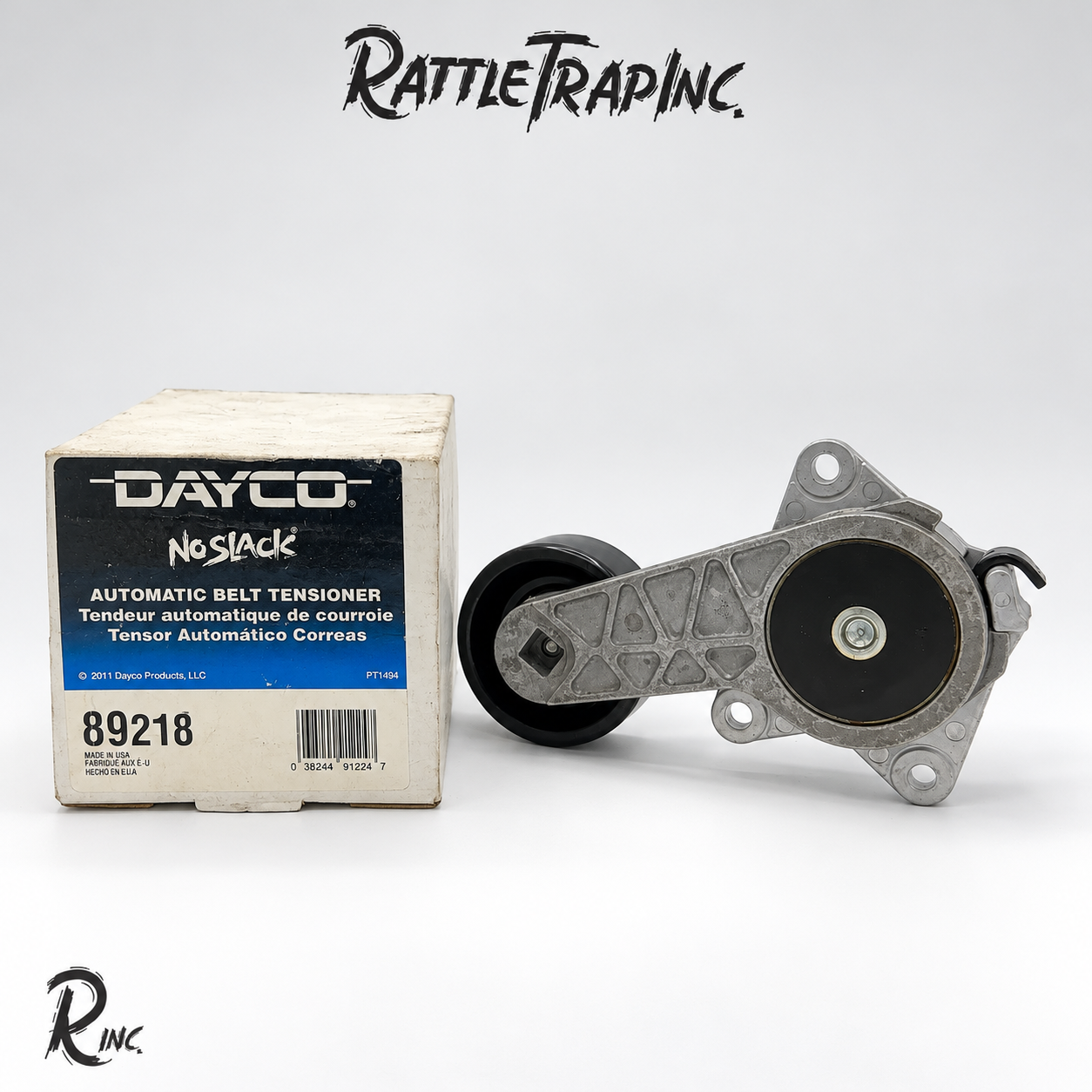 Dayco 89218 NoSlack Automatic Serpentine Belt Tensioner Assembly with Pulley (New, Stock No: 1031-B07)